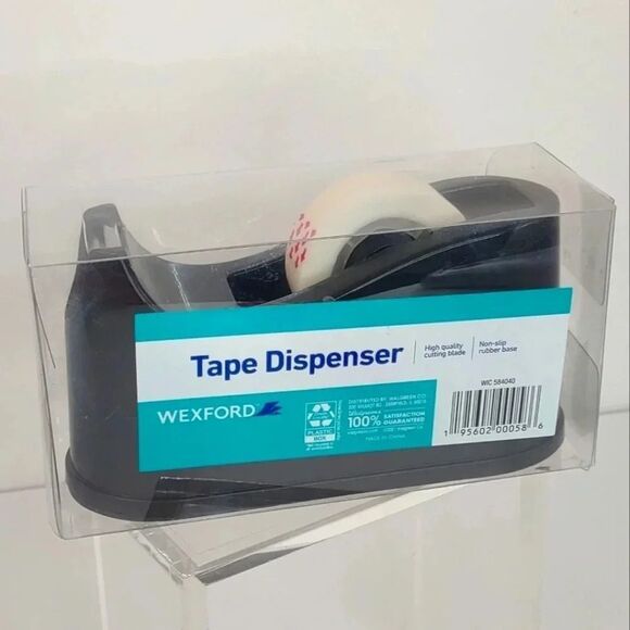 Wexford Desktop Desk Tape Dispenser Black New with Tags - Picture 1 of 12